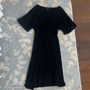 Banana Republic Stretch Black Midi Dress
